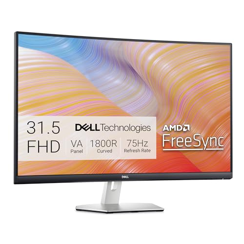 Dell S3222HN Curved Monitor - 31.5-inch FHD (1920x1080) 75Hz...