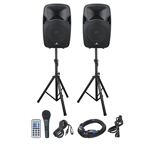 PRORECK Party 12 Portable 12-Inch Woofer 2-Way Powered PA...