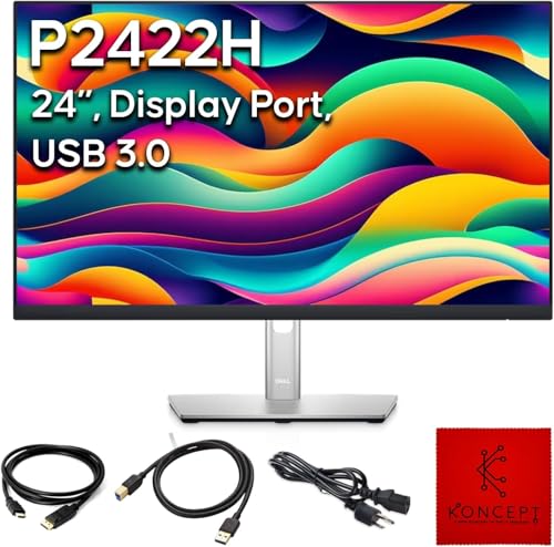 P2422H DELL 24 Inch Monitor - 16:9 IPS Computer Monitor...