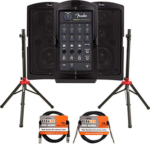 Fender Passport Conference Portable PA System Bundle with...